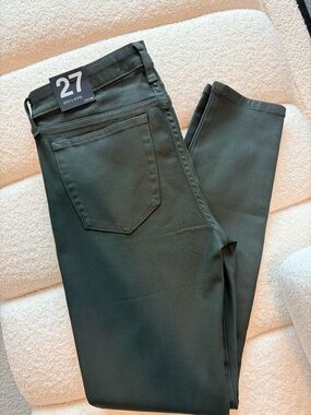 NWT Joe's Jeans Olive wax coated Skinny Jeans Size 27